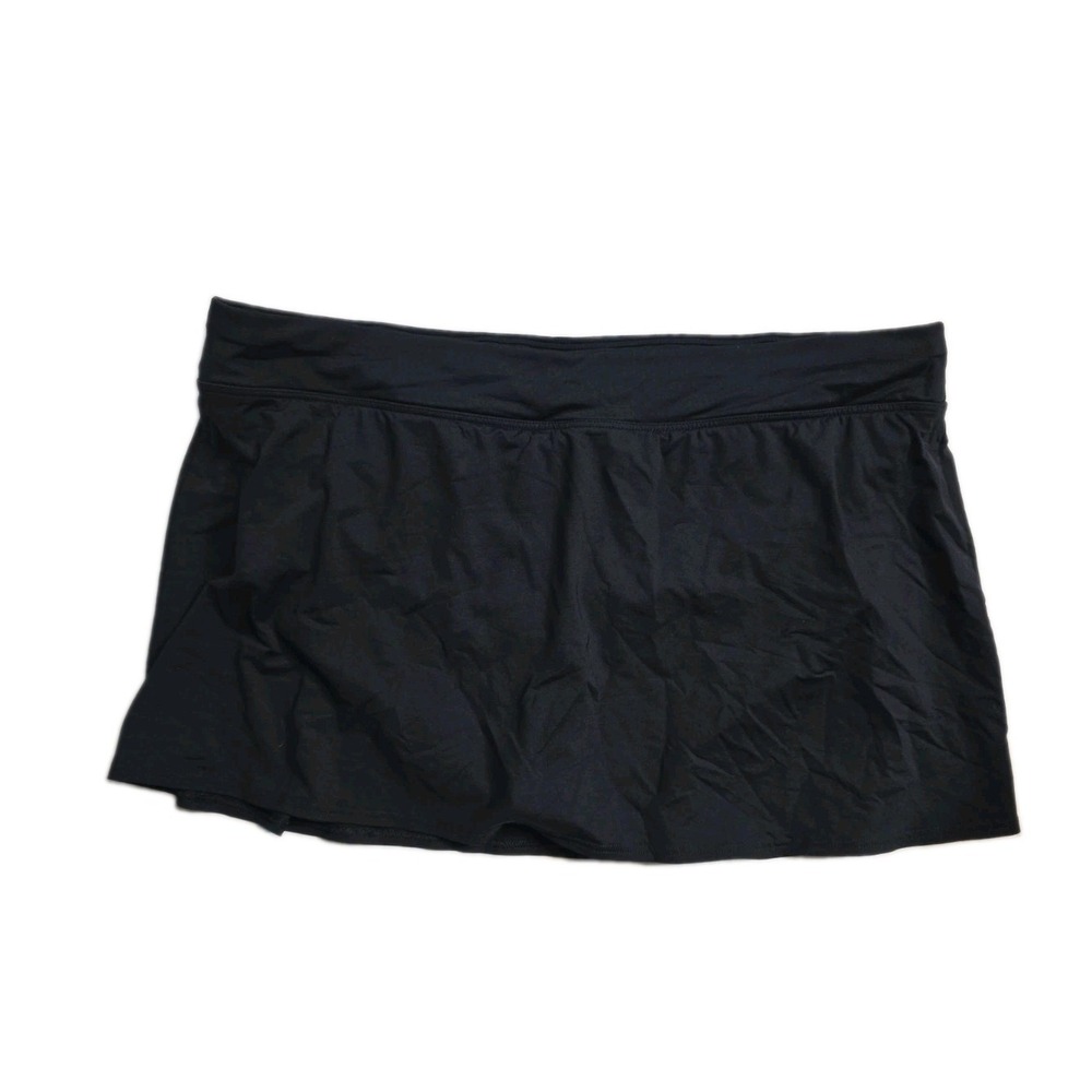 Lands End Women's Swimming Skort 18 W Black